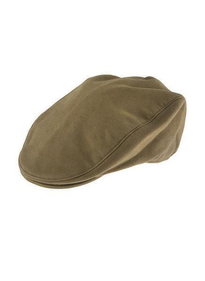 Dents Mens Moleskin Flat Cotton Cap Ivy Hat - Camel - Large