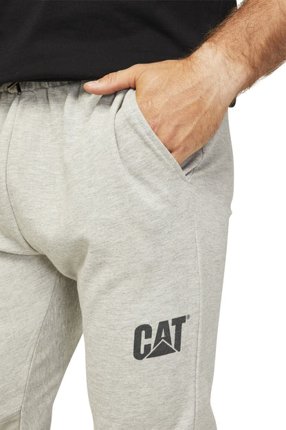 Caterpillar Track Pants Trackies Work Casual Gym Slim Fit w Hem Joggers - Grey - M