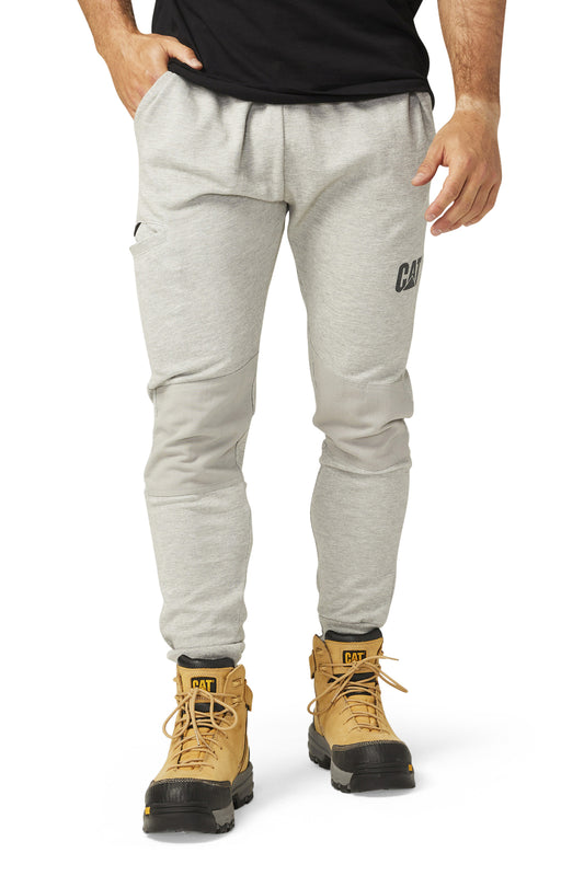 Caterpillar Track Pants Trackies Work Casual Gym Slim Fit w Hem Joggers - Grey - S