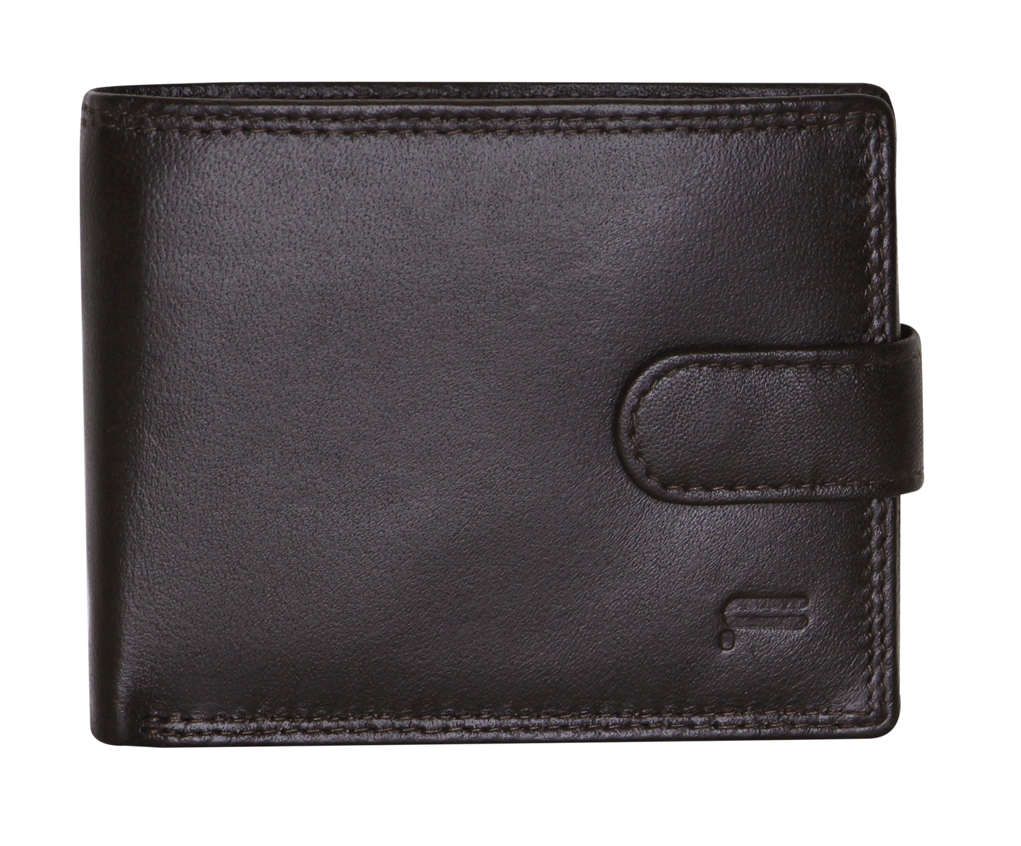 Futura Mens RFID Leather Fold Over Wallet - Brown