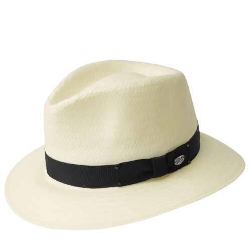 BAILEY Spencer Lite Straw Hat Summer Sun MADE IN USA Trilby Fedora 63200 - Natural - L