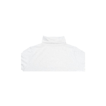 Ladies SKIVVY Womens Long Sleeve Plain Top Warm Turtleneck Cotton High Neck - White - XL