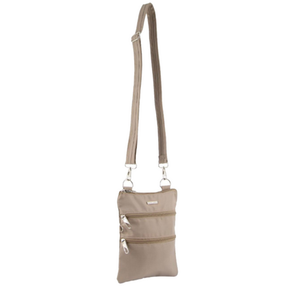 Pierre Cardin Anti-Theft RFID Ladies Cross Body Bag Slash Proof Crossbody Women - Taupe