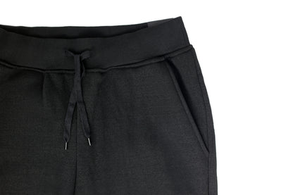 Mens Skinny Track Pants Joggers Trousers Gym Casual Sweat Cuffed Slim Trackies Fleece - Black - XL