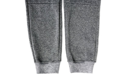 Mens Skinny Track Pants Joggers Trousers Gym Casual Sweat Cuffed Slim Trackies Fleece - Heather Grey - 3XL