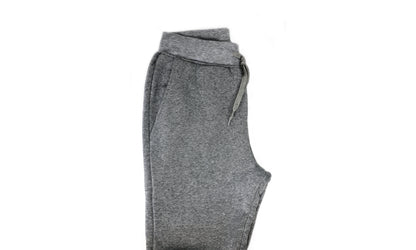 Mens Skinny Track Pants Joggers Trousers Gym Casual Sweat Cuffed Slim Trackies Fleece - Heather Grey - L