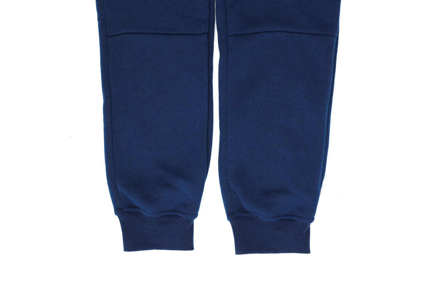 Mens Skinny Track Pants Joggers Trousers Gym Casual Sweat Cuffed Slim Trackies Fleece - Navy - L