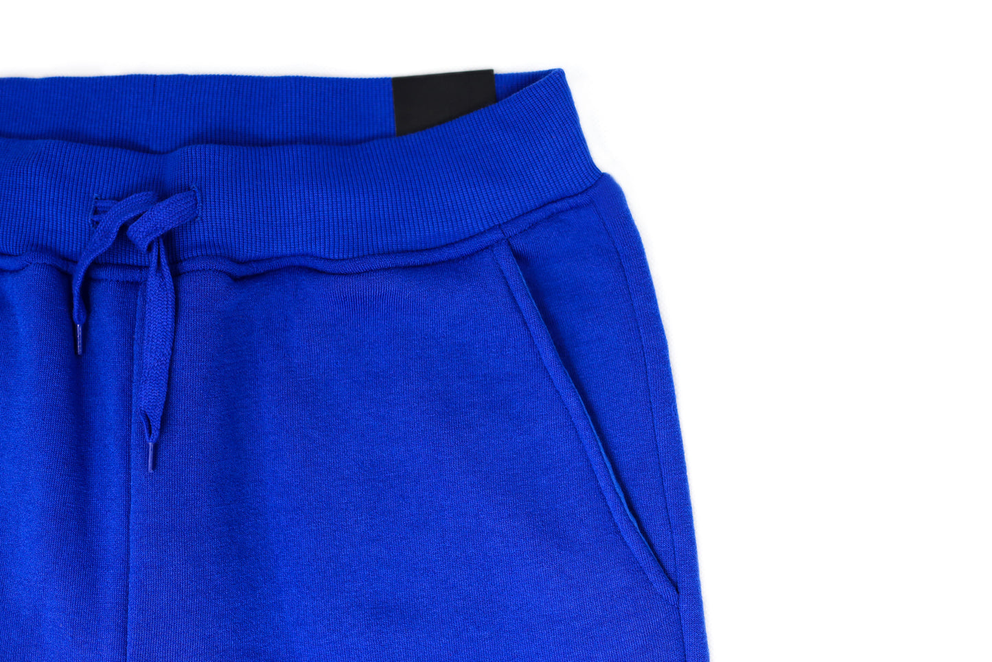 Mens Skinny Track Pants Joggers Trousers Gym Casual Sweat Cuffed Slim Trackies Fleece - Royal Blue - L