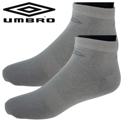 Umbro Mens Trainer Ankle Socks - White - 1 Pack of 3 Pairs - EU 39-42