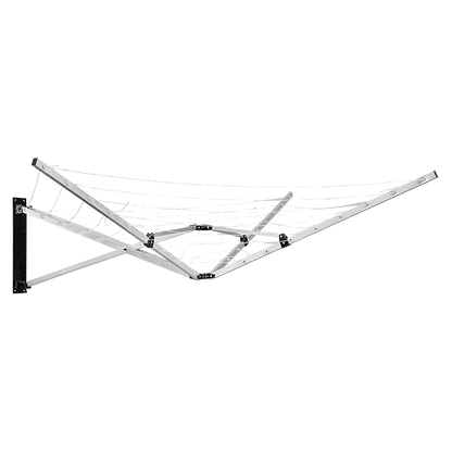 26m 5 Arm Wall Hang Mountable Clothes Airer Dryer Washing Line Bathroom Kitchen