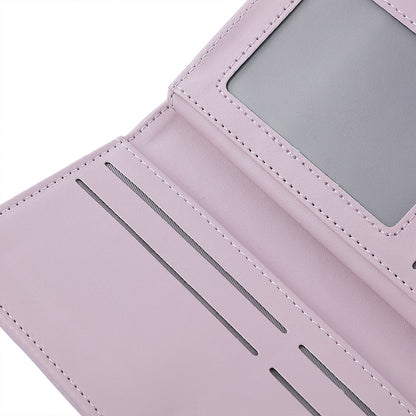 Blue Elegant Women's Long Wallet - Clutch Purse with Zip Coin Pocket & Card Slots