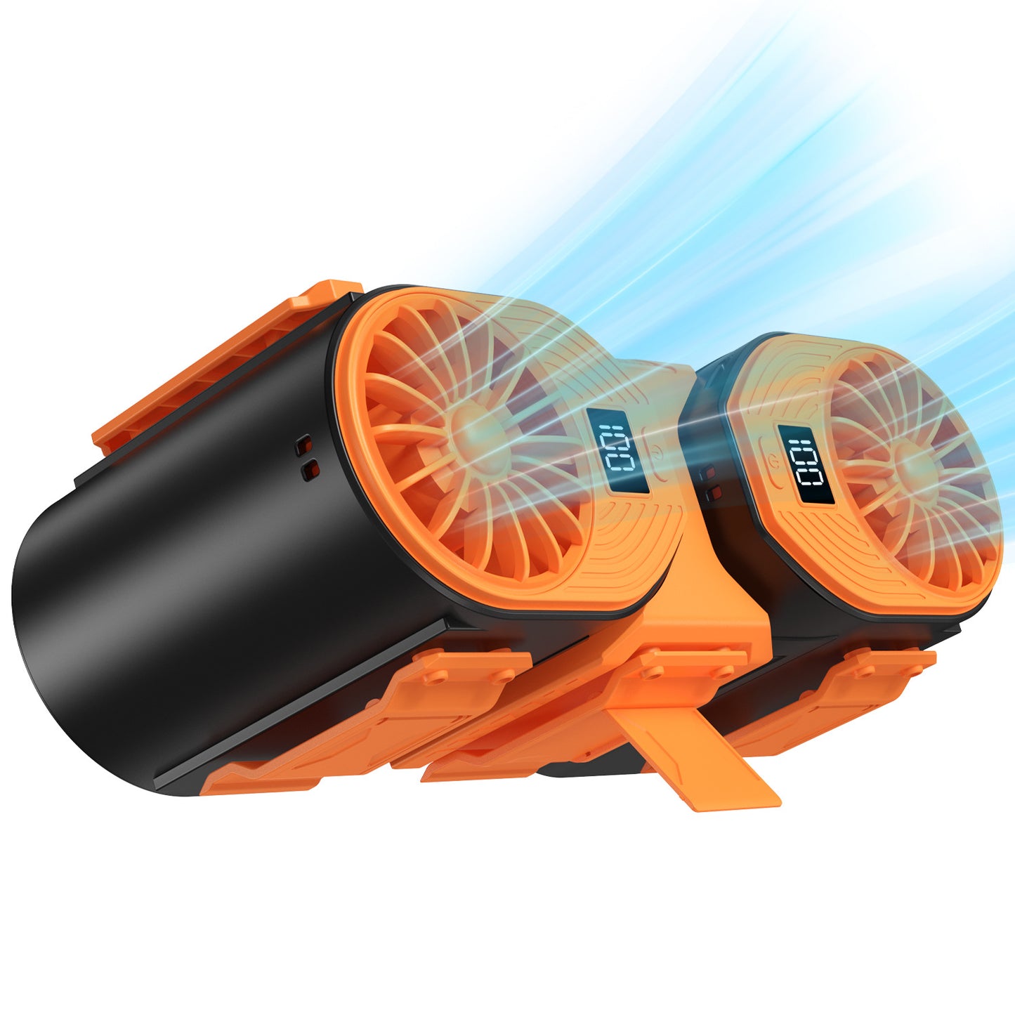 Portable Turbo Waist Fan with Digital Display and Dual Air Outlets
