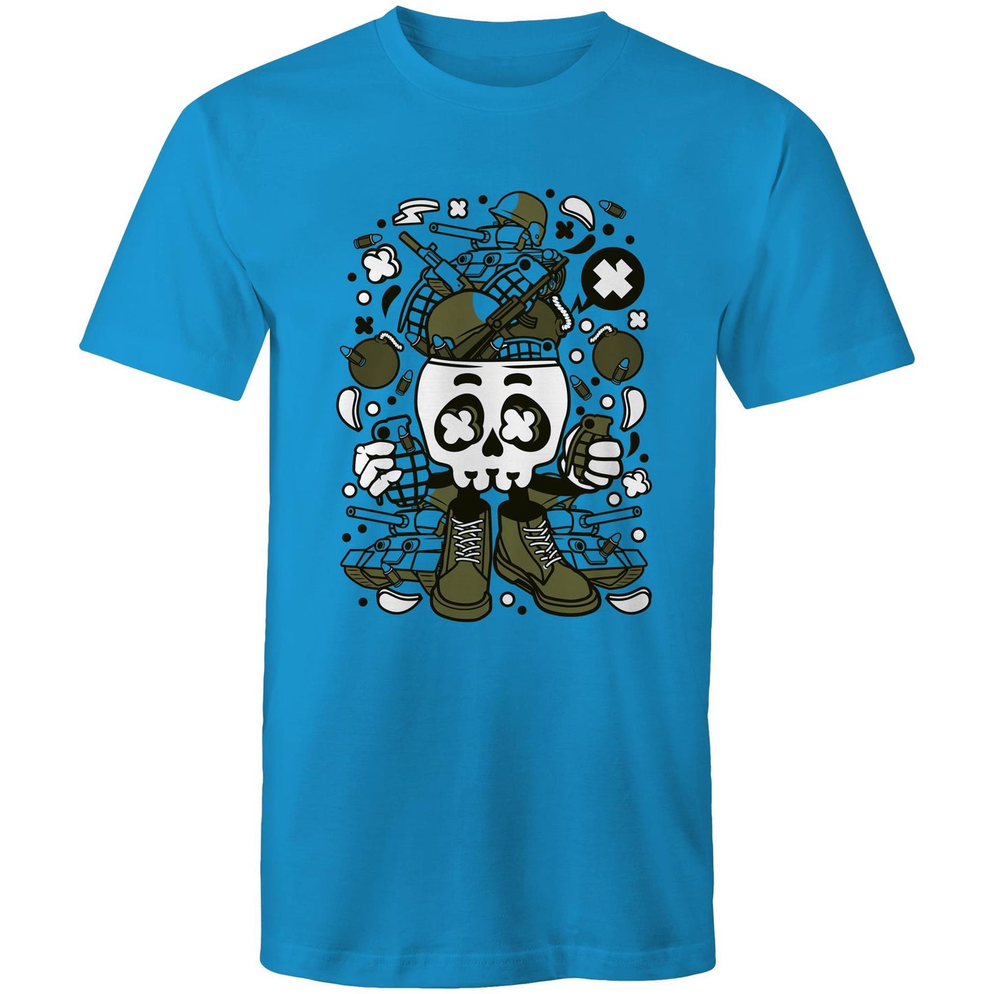 Army Skull Head - Mens T-Shirt