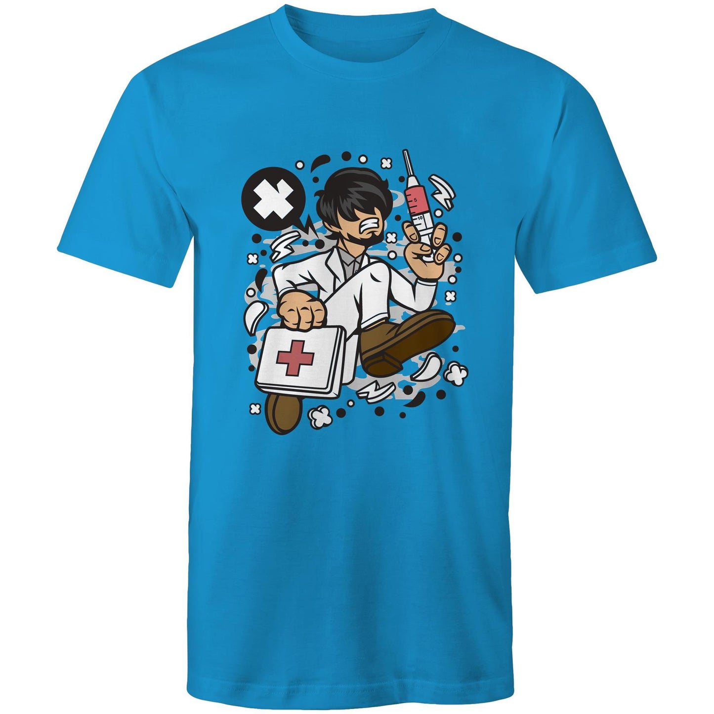 Crazy Running Doctor - Mens T-Shirt