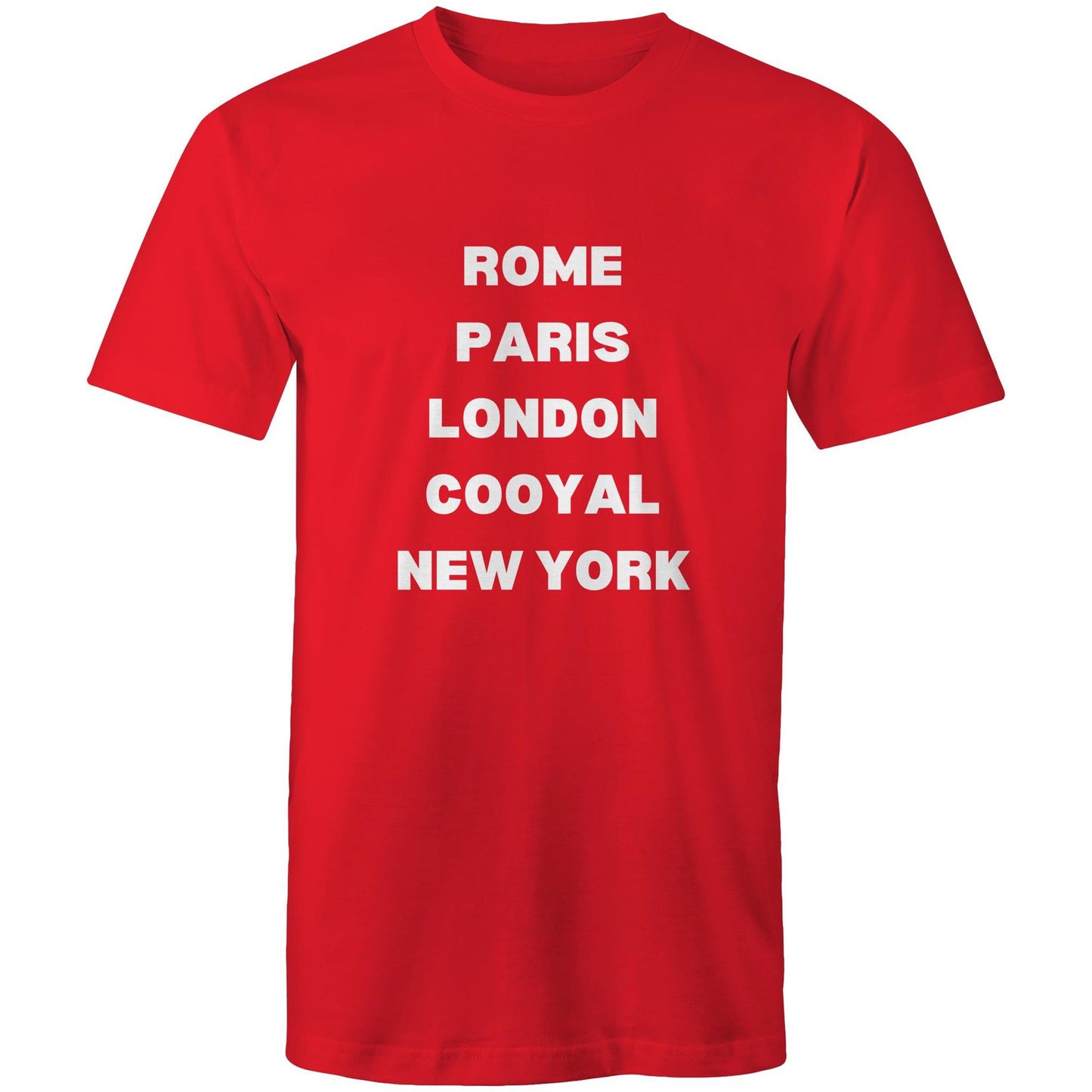 Rome, Paris, London, Cooyal, New York - Mens T-Shirt