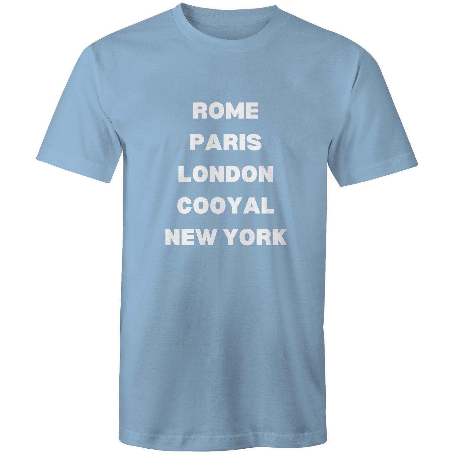 Rome, Paris, London, Cooyal, New York - Mens T-Shirt