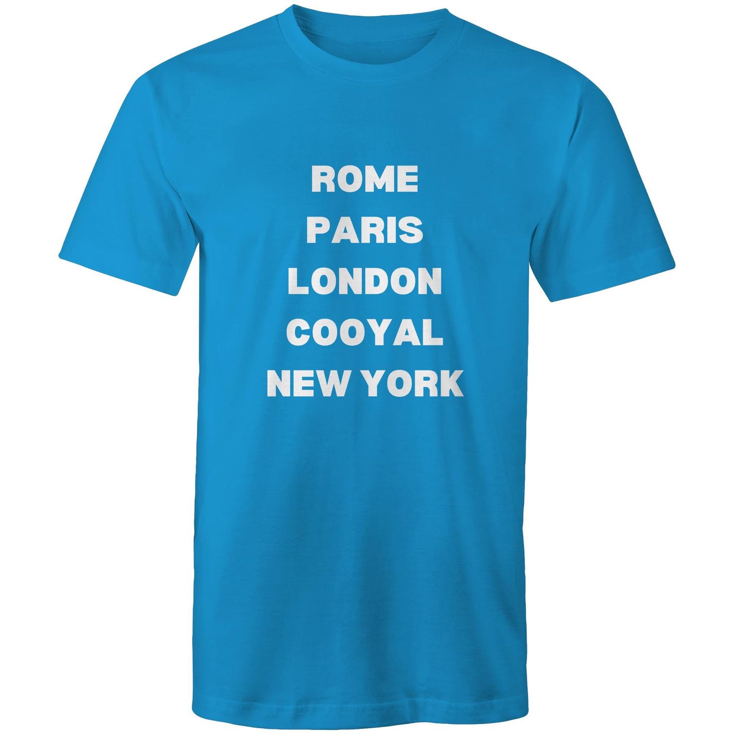 Rome, Paris, London, Cooyal, New York - Mens T-Shirt