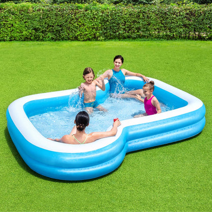 Bestway Swimming Pool Kids Above Ground Inflatable Rectangular Family 3M Pools