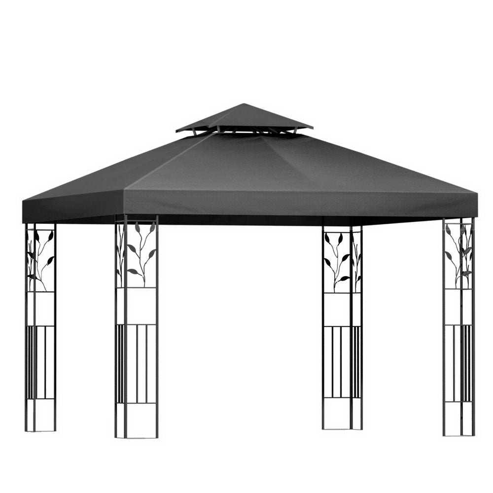 Instahut Gazebo 3x3m Party Marquee Outdoor Wedding Event Tent Iron Art Canopy