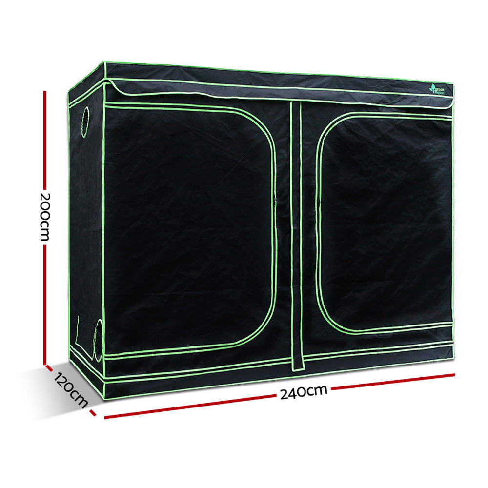 Greenfingers 1680D 2.4MX1.2MX2M Hydroponics Grow Tent Kits Hydroponic Grow System