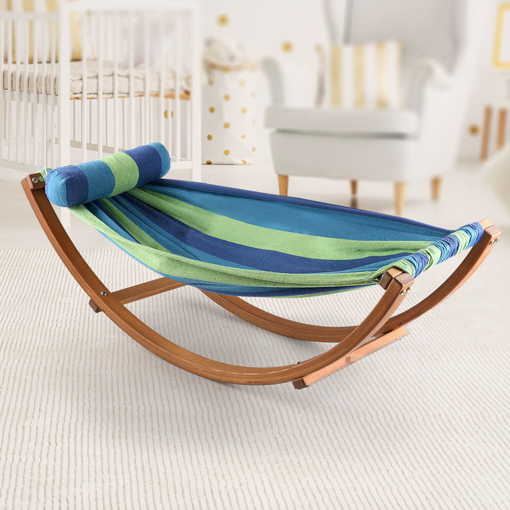 Gardeon Kids Hammock Chair Swing Bed Children with Pillow