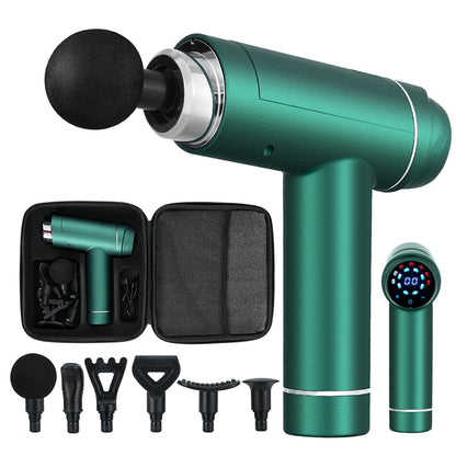 Everfit 30 Speed Massage Gun 6 Head Vibration Muscle Massager Percussion Relief Green