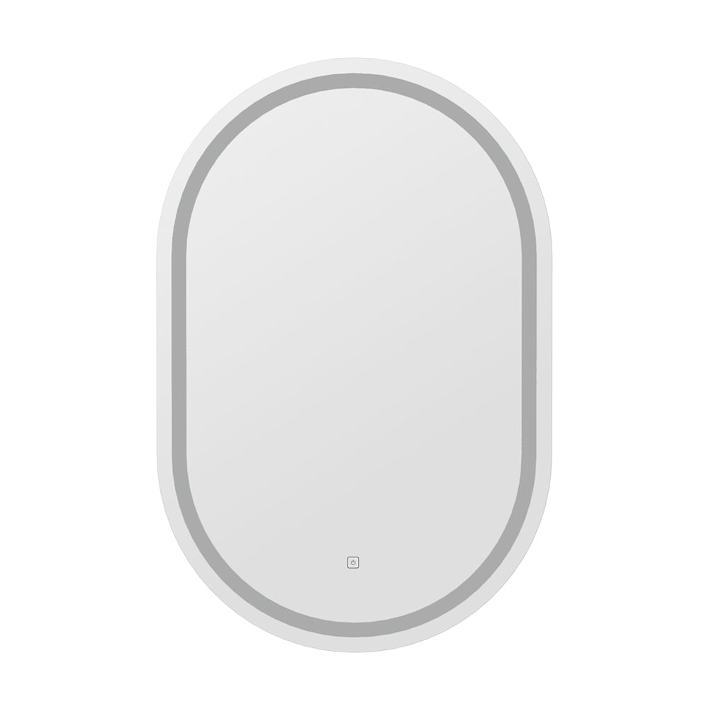 Embellir LED Wall Mirror With Light 50X75CM Bathroom Decor Oval Mirrors Vanity