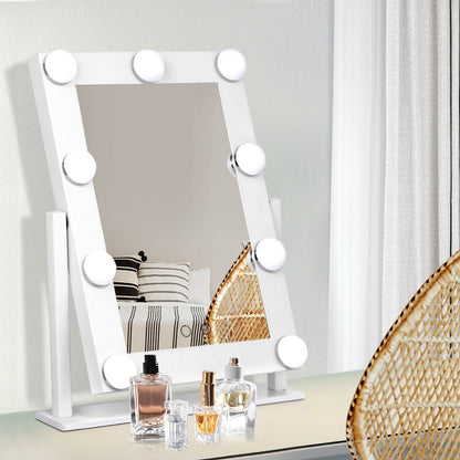 Embellir LED Standing Makeup Mirror - White