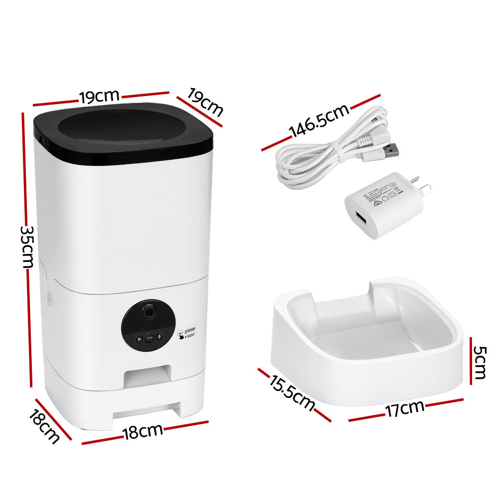 i.Pet Automatic Pet Feeder 6L Auto Camera Dog Cat Smart Video Wifi Food App Hd