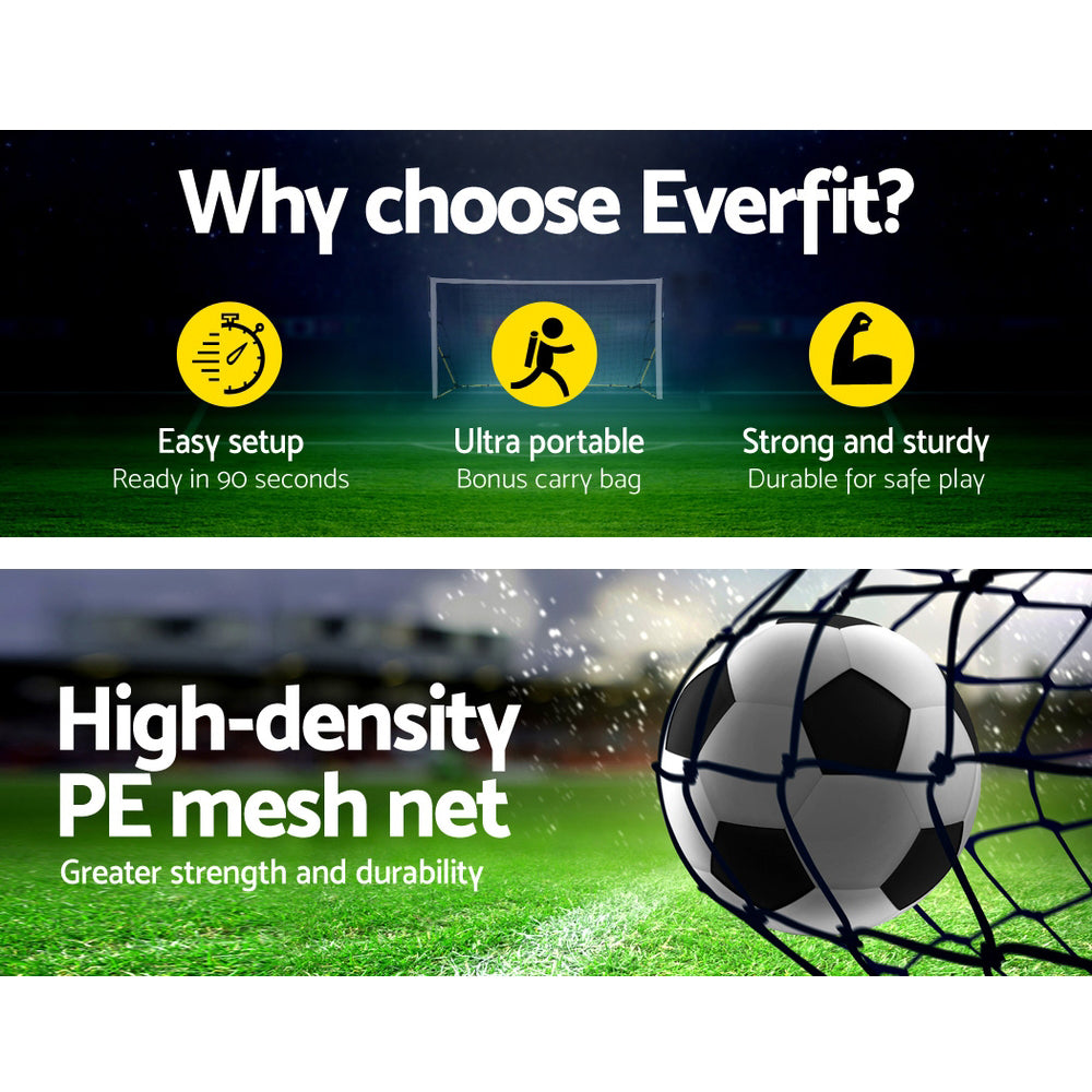 Everfit Portable Soccer Football Goal Net Kids Outdoor Training Sports