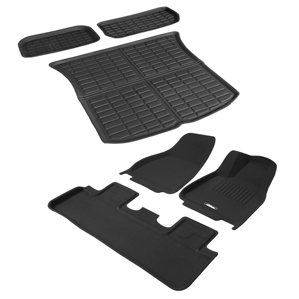 Weisshorn Car Rubber Floor Trunk Toolbox Cargo Mats for Tesla Model Y 2021-2023