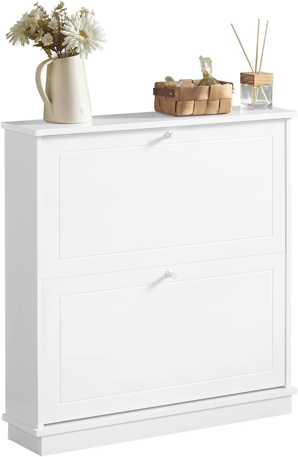 2 Drawer Shoe Cabinet Storage Unit