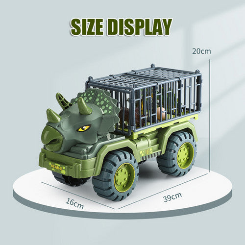 Dinosaur Truck Toy Transport Car Toy Inertial Cars Carrier Vehicle Gift Kids