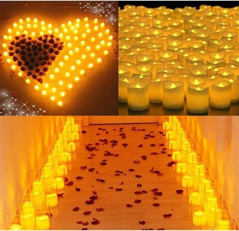 48PCS Flameless LED Tea Light Tealight Candle Wedding Decoration