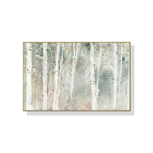 80cmx120cm Forest hang painting style Gold Frame Canvas Wall Art