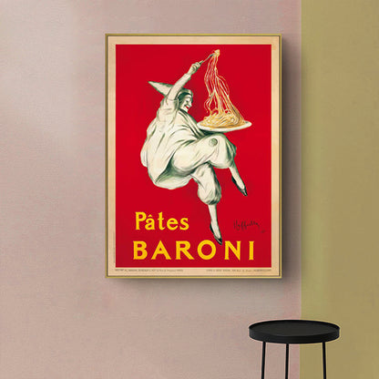 70cmx100cm Pates Baroni Pasta Gold Frame Canvas Wall Art
