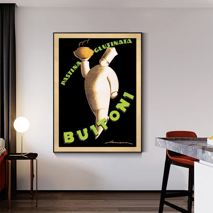 80cmx120cm Buitoni Black Frame Canvas Wall Art