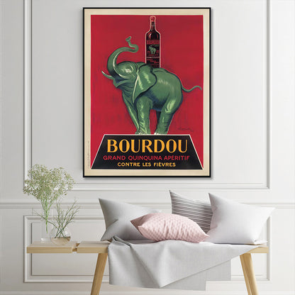 50cmx70cm Bourdou Black Frame Canvas Wall Art