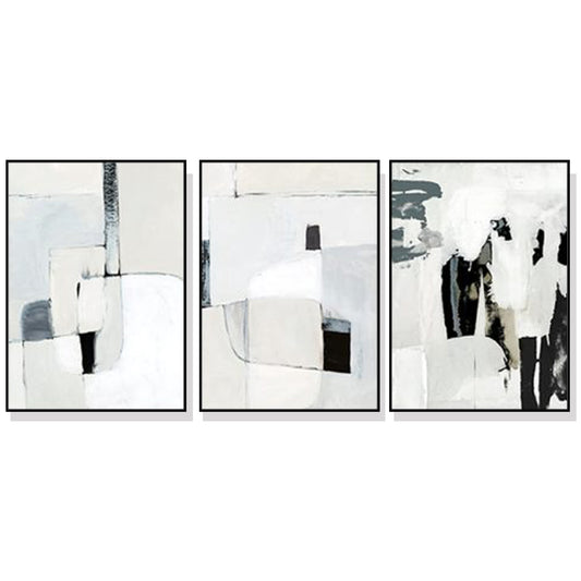 40cmx60cm Soft Spoken 3 Sets Black Frame Canvas Wall Art