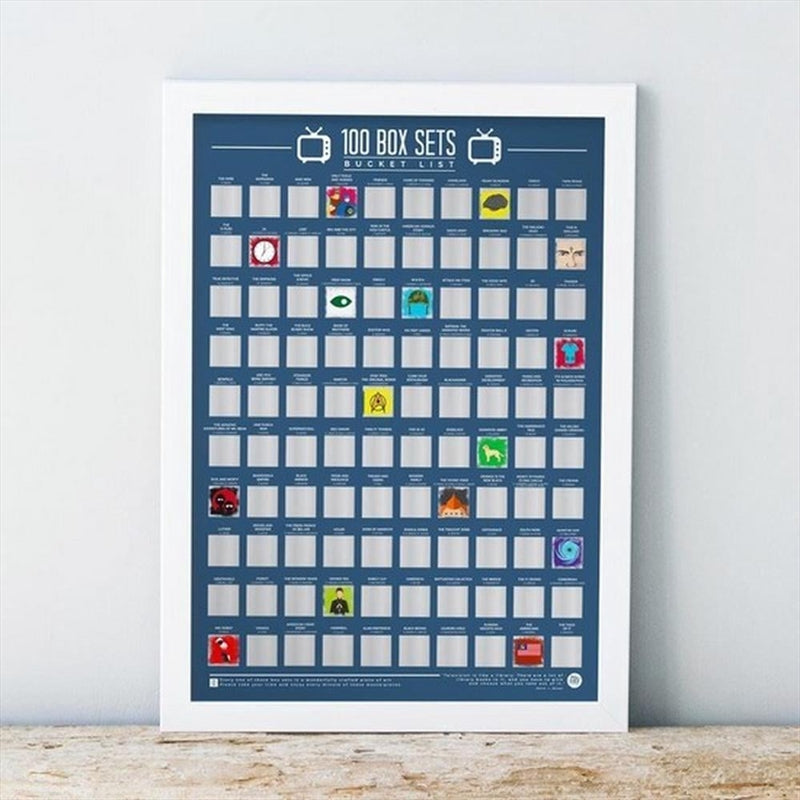 100 Box Sets - Bucket List Scratch Poster