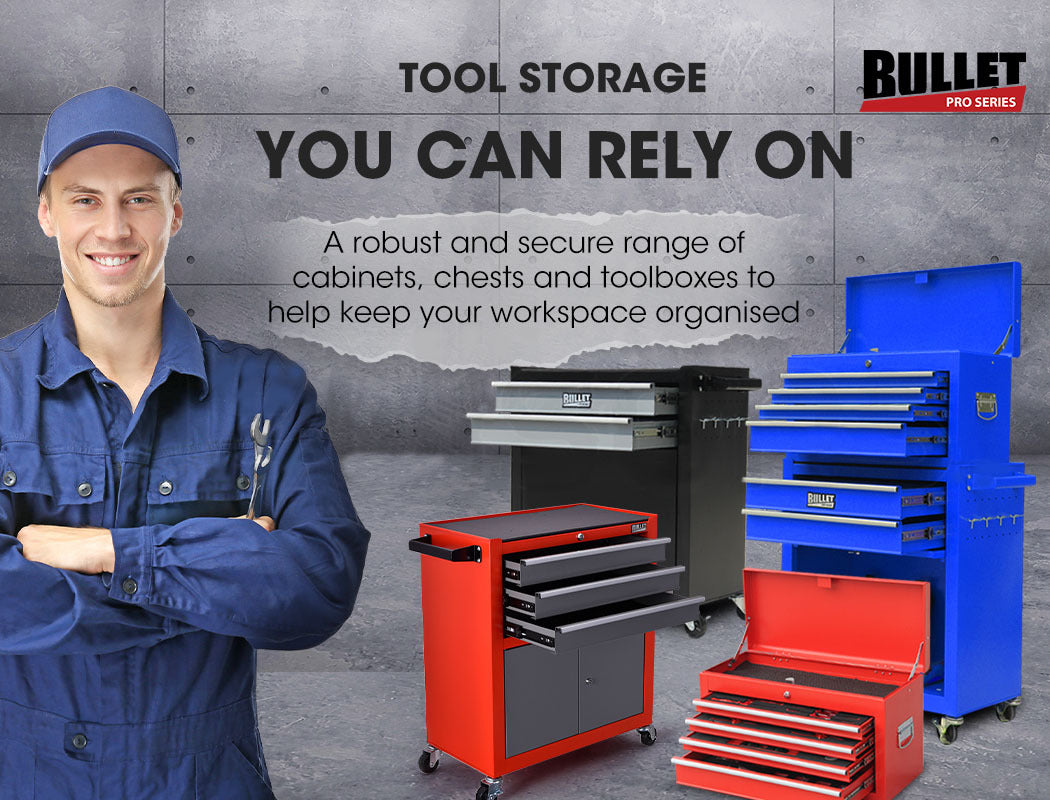 BULLET 118pc Tool Kit Box Set Metal Spanner Organizer Socket Household Toolbox