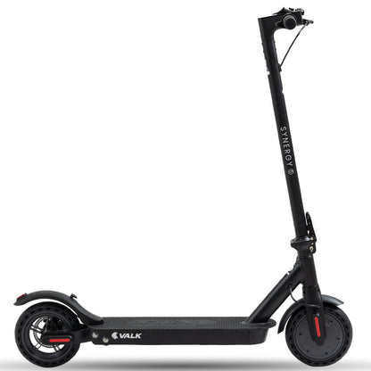 VALK 400W Electric Scooter, 37V Folding E- Scooter with Suspension, for Adults, Synergy 5 MkII Black