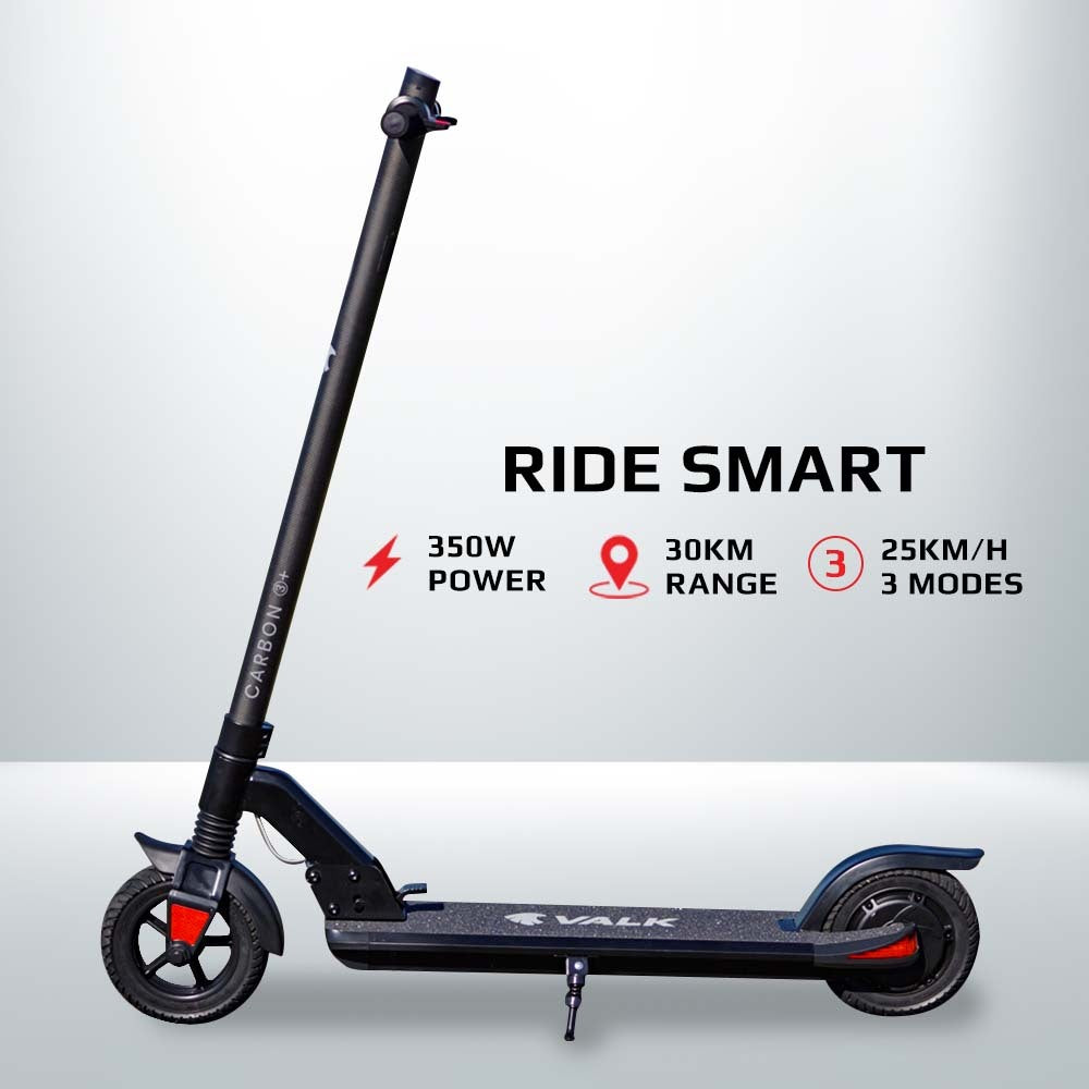 VALK Carbon 3+ 350W Electric Scooter 30km Long-Range 36V Battery Foldable E-Scooter Adult Ride On