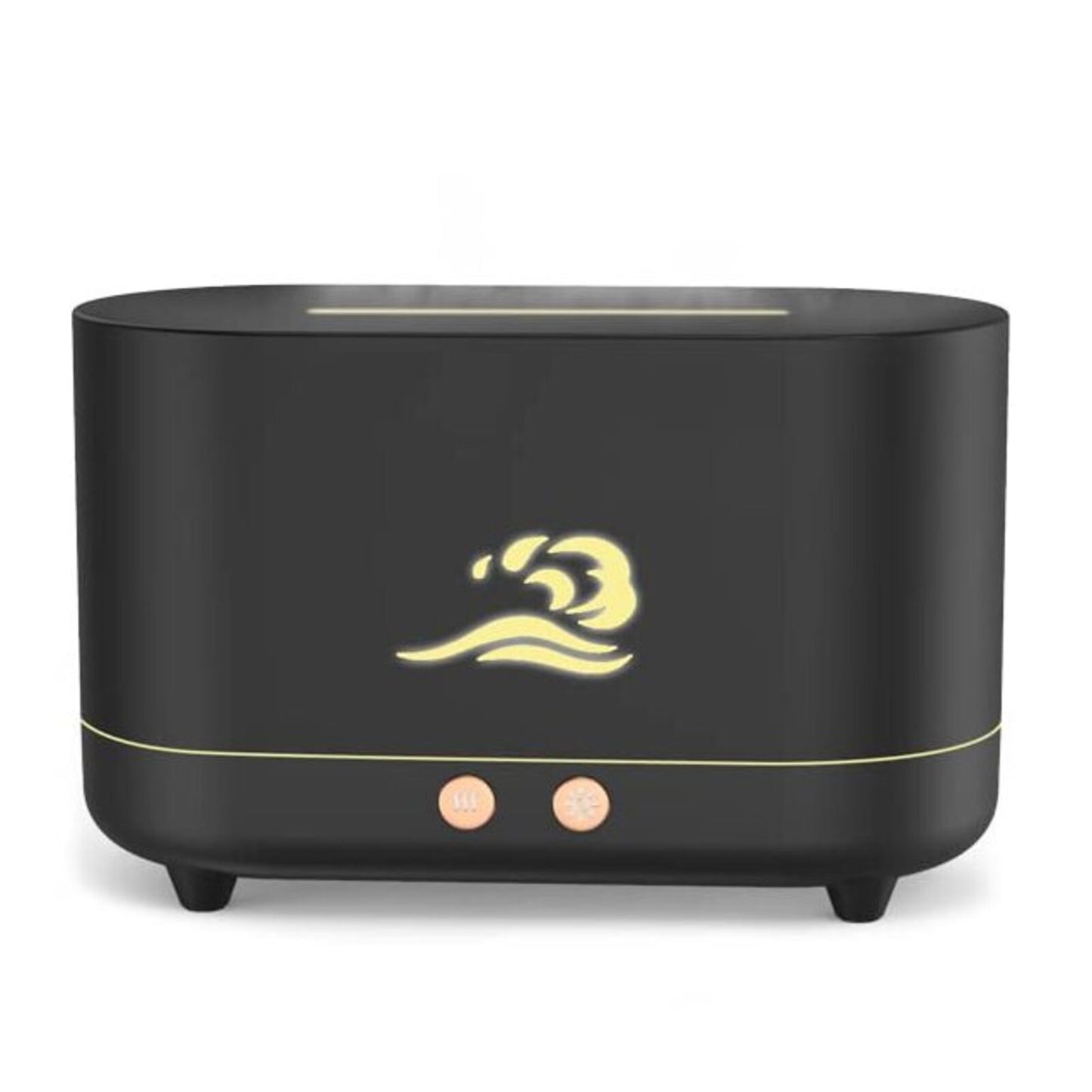 GOMINIMO Flame Humidifier Wind 225ml Black GO-AD-103-HGJ