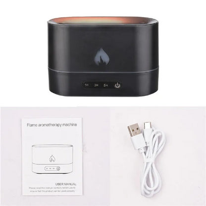 GOMINIMO Flame Humidifier Fire 250ml Black GO-AD-105-HGJ