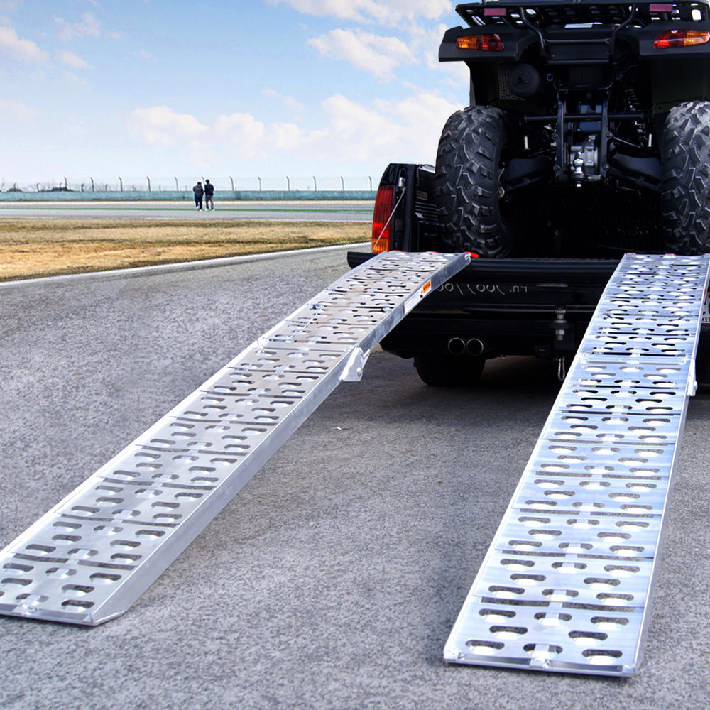 Kartrite 2x Aluminium Folding Loading Ramps ATV Motorbike