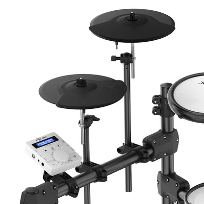 Karrera X23 Electronic Drum Kit With Quiet Mesh Drum Heads, Editable Sound Kits, Kick Pedal And Silicone Kick Drum, Usb Midi And 420 Sound