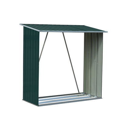 Wallaroo Wood Storage Shed Galvanized Steel - Green