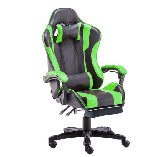 Gaming Chair Office Computer Seating Racing PU Executive Racer Recliner Large Green