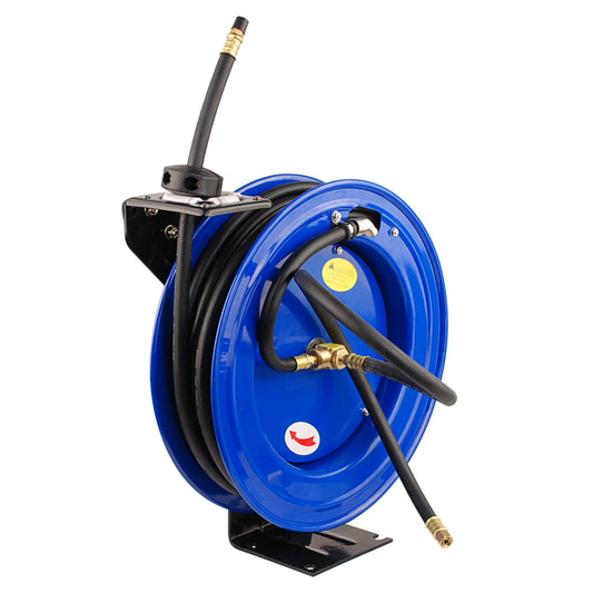 Dynamic Power Air Hose Reel Automotive Industrial 15m Retractable Rewind